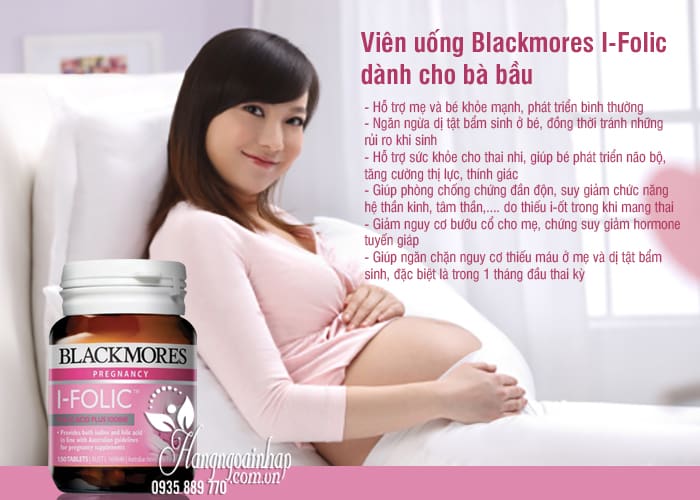 Viên uống Blackmores I-Folic 150 viên của Úc dành cho bà bầu 2