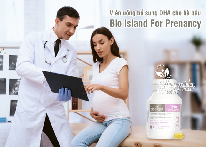 1. Viên uống bổ sung DHA cho bà bầu Bio Island DHA For Prenancy 60 viên mẫu mới của Úc