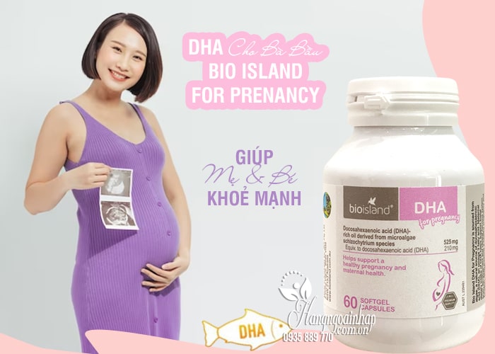 Viên uống bổ sung DHA cho bà bầu Bio Island For Prenancy 60 viên của Úc 12