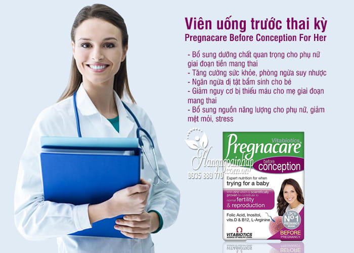 Viên uống trước thai kỳ Pregnacare Before Conception For Her 12