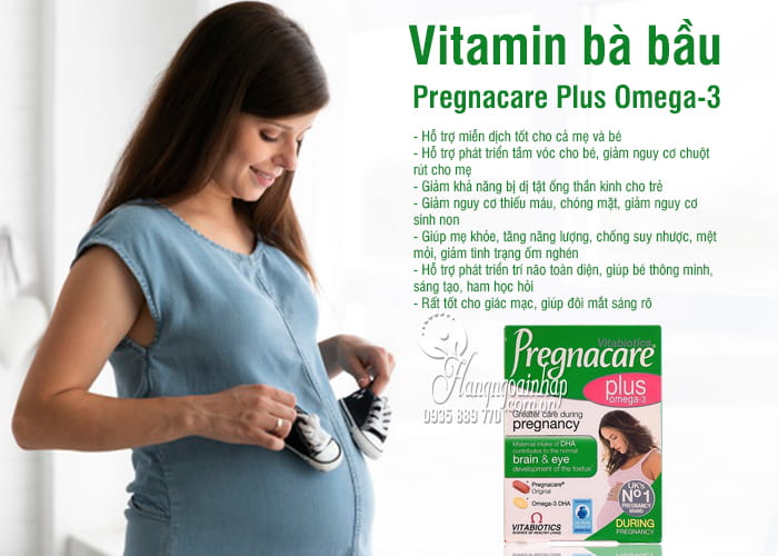 Vitamin bà bầu Pregnacare Plus Omega-3 hộp 56 viên của Anh 2