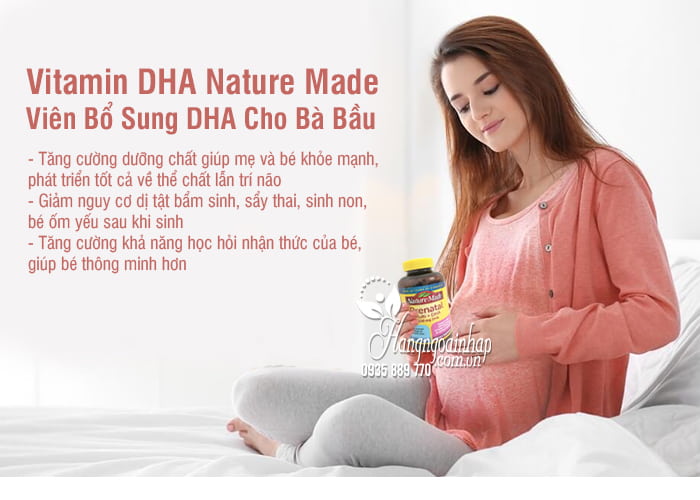 Vitamin DHA Nature Made Mỹ 150 Viên Bổ Sung DHA Cho Bà Bầu 5