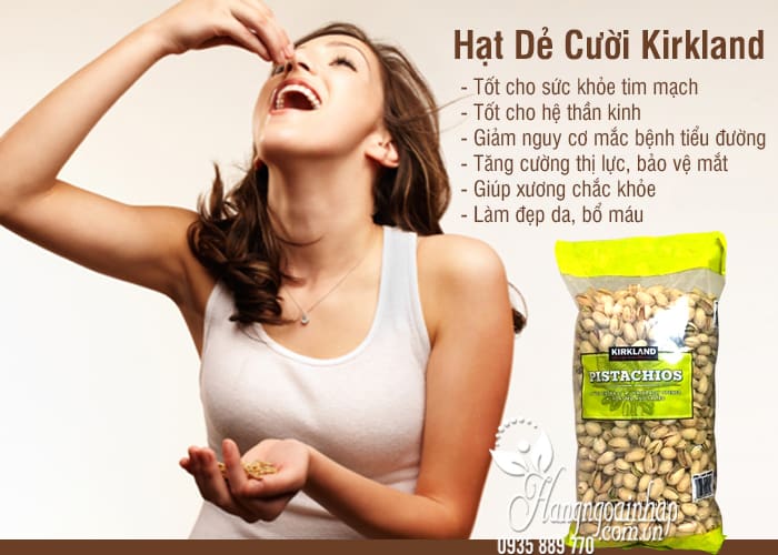 Hạt Dẻ Cười Kirkland Của Mỹ gói 1,36kg thơm ngon 2