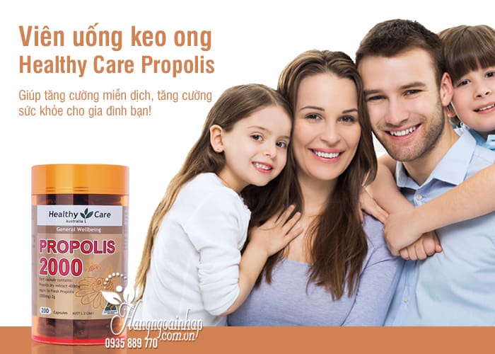 Viên uống keo ong Healthy Care Propolis 2000mg 200 viên của Úc 7