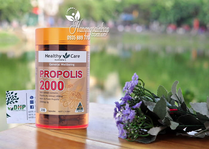 Viên uống keo ong Healthy Care Propolis 2000mg 200 viên của Úc 1