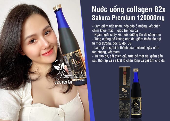 Nước uống collagen 82x Sakura  Premium 120000mg mẫu mới 55