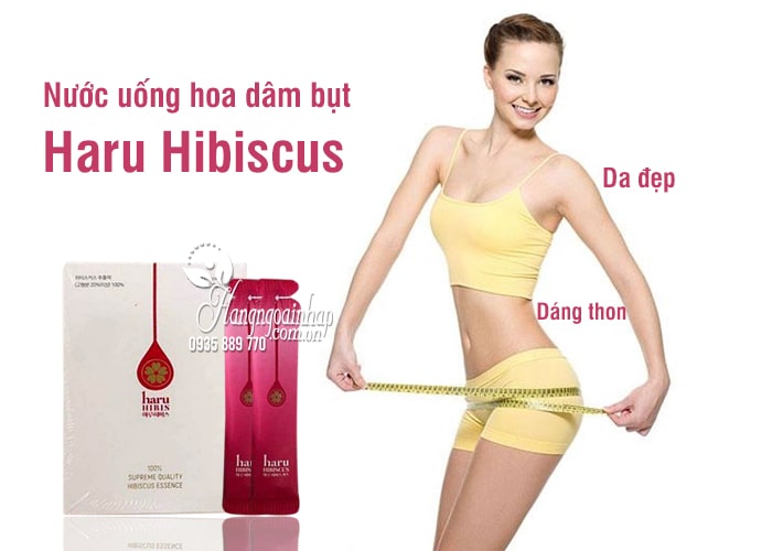 Nước uống hoa dâm bụt Haru Hibiscus giảm cân đẹp da 30 gói 4