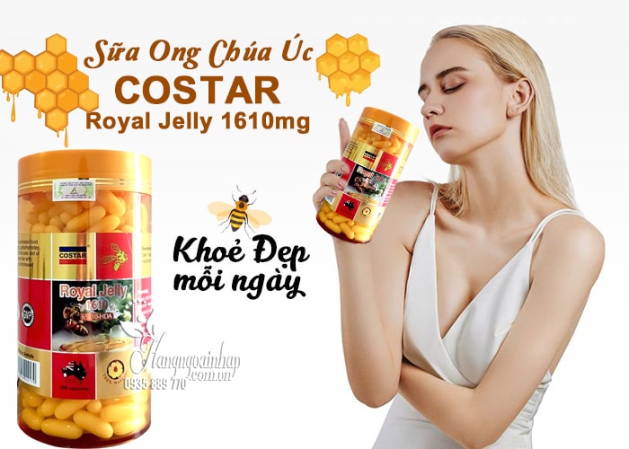 Sữa Ong Chúa Úc Costar Royal Jelly 1610mg 365 Viên - Chống lão hóa 1