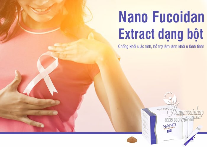 Nano Fucoidan Extract dạng bột của Nhật Bản, hộp 60 gói 8