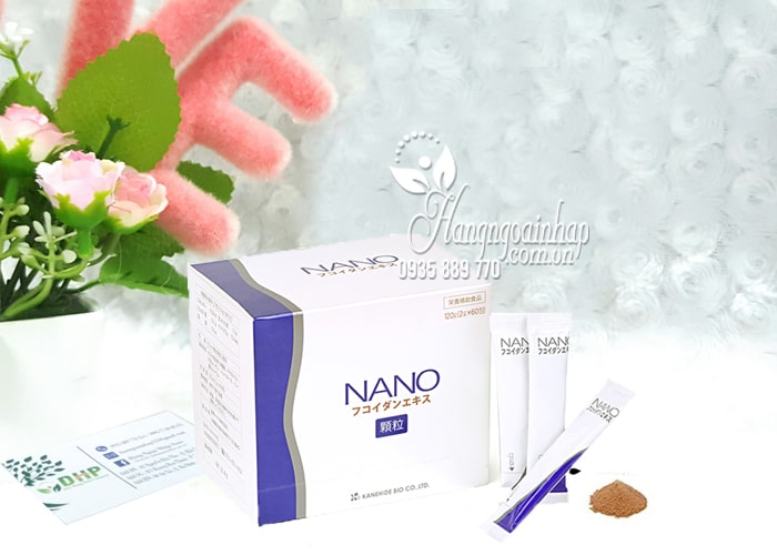 Nano Fucoidan Extract dạng bột của Nhật Bản, hộp 60 gói 6