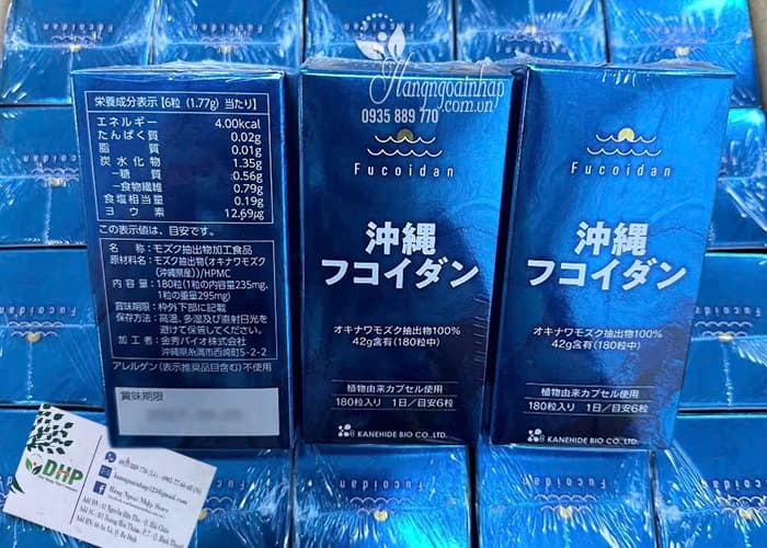 Okinawa Fucoidan Kanehide 180 viên của Nhật Bản 8
