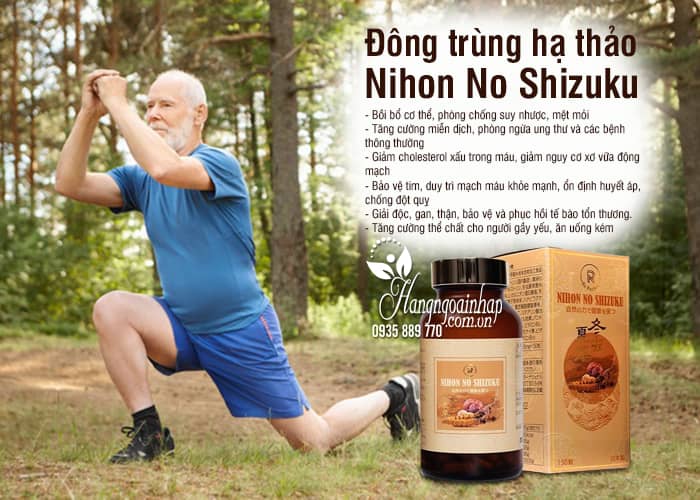 Đông trùng hạ thảo Nihon No Shizuku 150 viên Nhật Bản 6