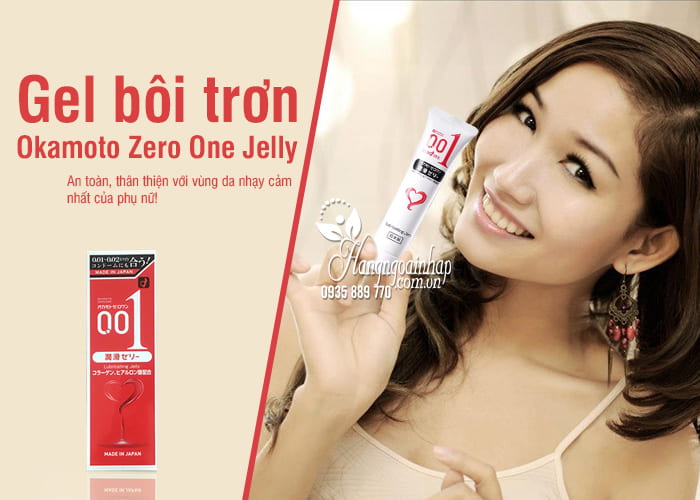 Gel bôi trơn Okamoto Zero One Jelly 50g an toàn của Nhật 1