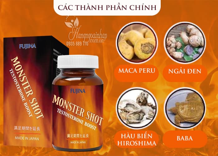 Monster Shot Fujina của Nhật Bản 150 viên tăng sinh lý nam 9