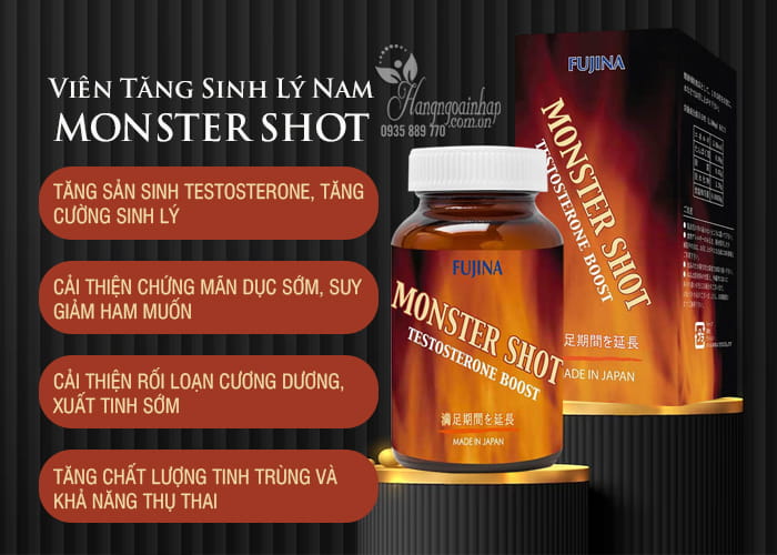 Monster Shot Fujina của Nhật Bản 150 viên tăng sinh lý nam 5