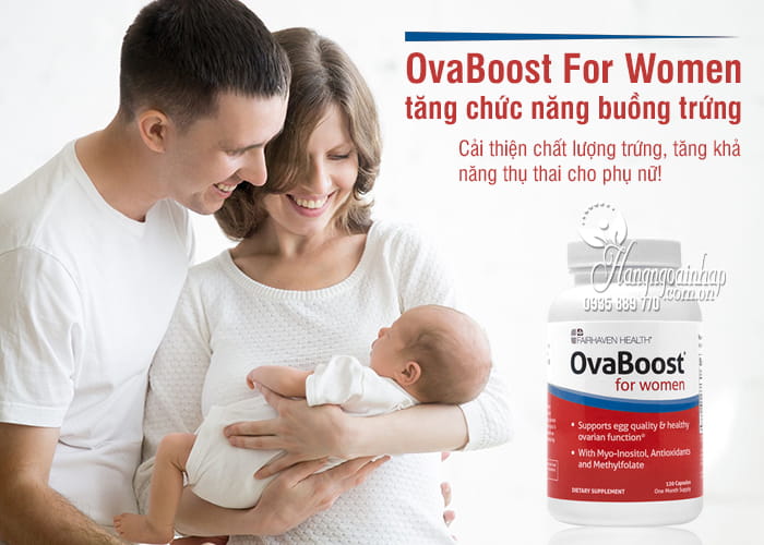 OvaBoost For Women 120 viên, tăng chức năng buồng trứng 2