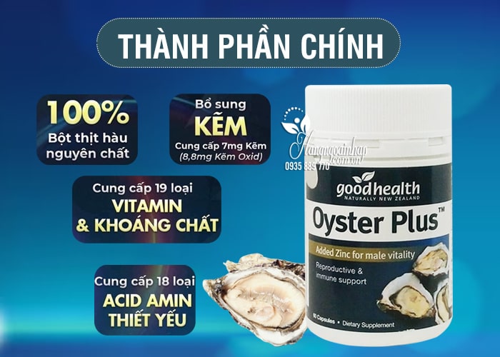Tinh chất hàu lùn Oyster Plus Goodhealth - Hộp 60 Viên 3