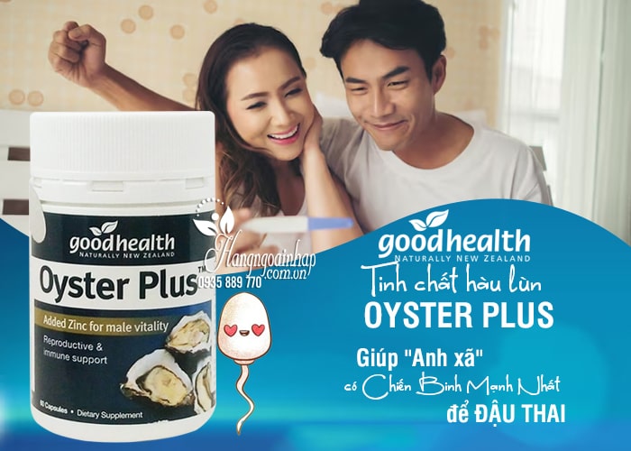 Tinh chất hàu lùn Oyster Plus Goodhealth - Hộp 60 Viên 12