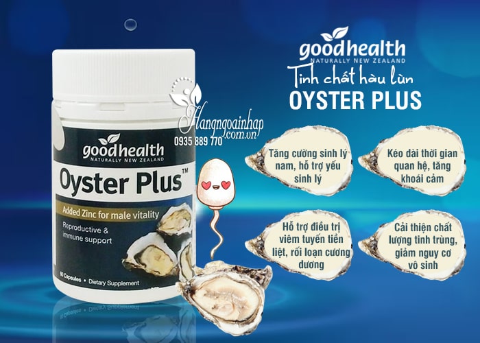 Tinh chất hàu lùn Oyster Plus Goodhealth - Hộp 60 Viên 99