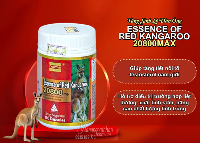 Viên uống hỗ trợ sinh lý nam  Essence Of Red Kangaroo 20800max 46