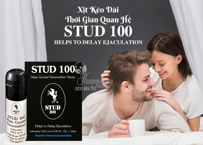 Xịt kéo dài thời gian quan hệ Stud 100 Spray Delay For Men 45