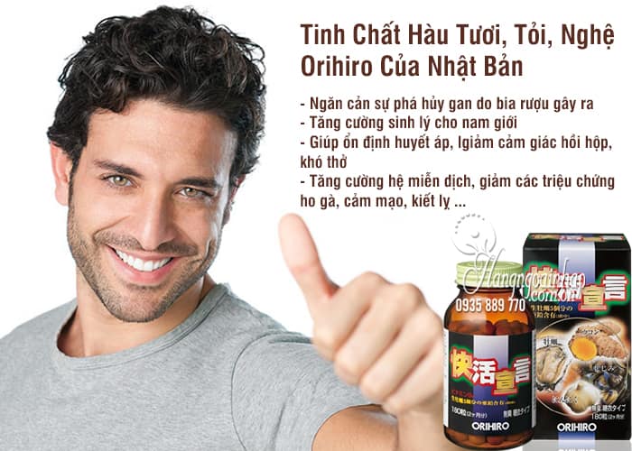 Tinh Chất Hàu Tươi, Tỏi, Nghệ Orihiro Của Nhật Bản 180 Viên