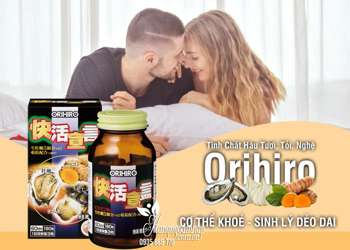 Tinh Chất Hàu Tươi Tỏi Nghệ Orihiro Của Nhật Bản 180 Viên 12