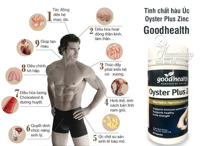 Tinh chất hàu Úc Oyster Plus Zinc Goodhealth 60 viên mới nhất 23