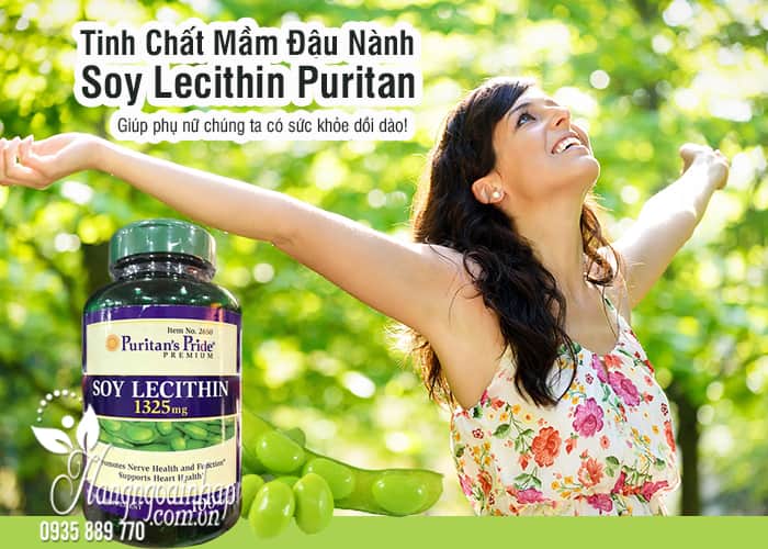 Tinh Chất Mầm Đậu Nành Soy Lecithin Puritan 1325mg Hộp 100 Viên 1