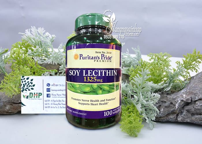 Tinh Chất Mầm Đậu Nành Soy Lecithin Puritan 1325mg Hộp 100 Viên 4