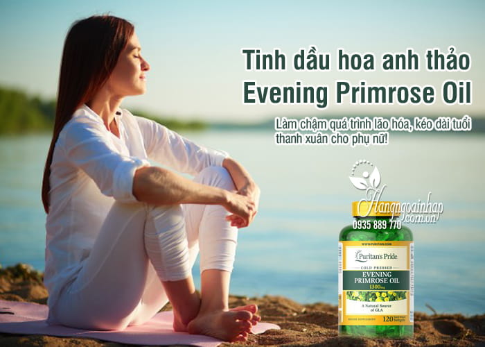 Tinh dầu hoa anh thảo Evening Primrose Oil 1300mg Mỹ 1