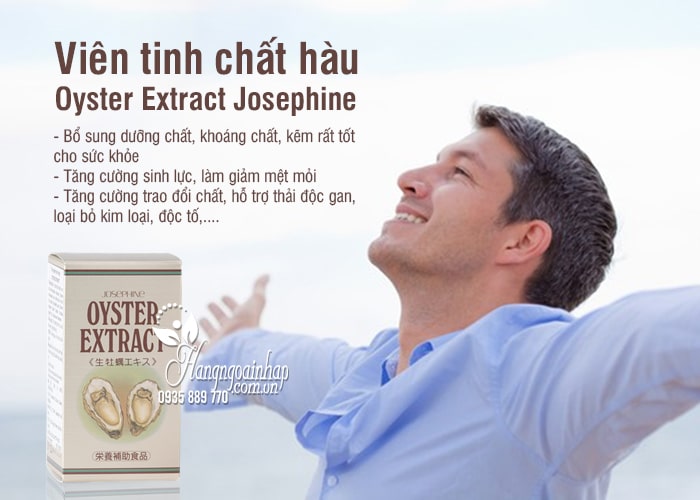 Viên tinh chất hàu Oyster Extract Josephine Nhật Bản 90 viên 1