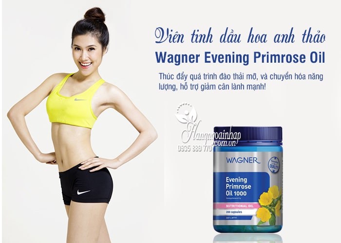 Viên tinh dầu hoa anh thảo Wagner Evening Primrose Oil 1000 1