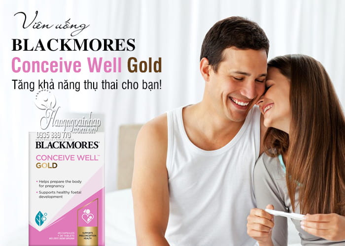 Viên uống Blackmores Conceive Well Gold 56 viên của Úc mẫu mới 3