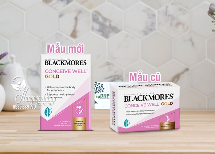 Viên uống Blackmores Conceive Well Gold 56 viên của Úc mẫu mới 1