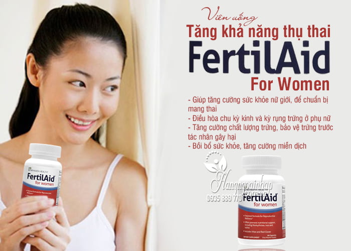 Viên uống FertilAid For Women 90 viên tăng khả năng thụ thai 4