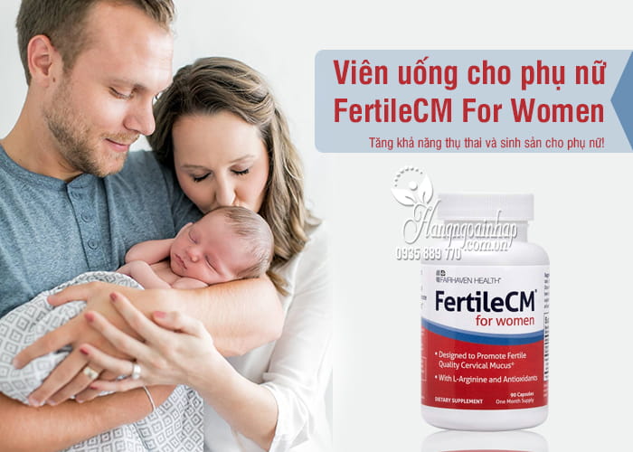 Viên uống FertileCM For Women 90 viên cho phụ nữ 1