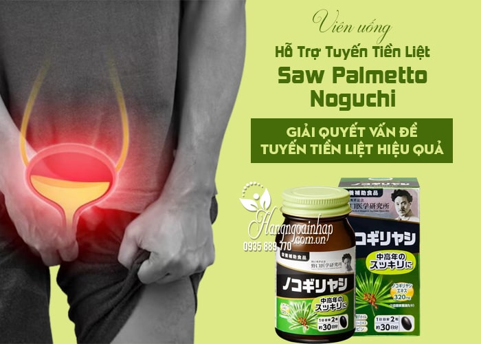 Viên uống hỗ trợ tuyến tiền liệt Saw Palmetto Noguchi Nhật Bản 12