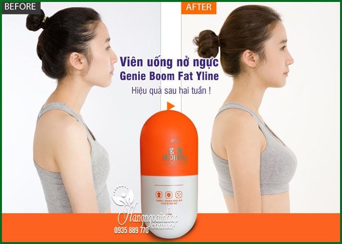 Viên uống nở ngực Genie Boom Fat Yline 60 viên Hàn Quốc 22