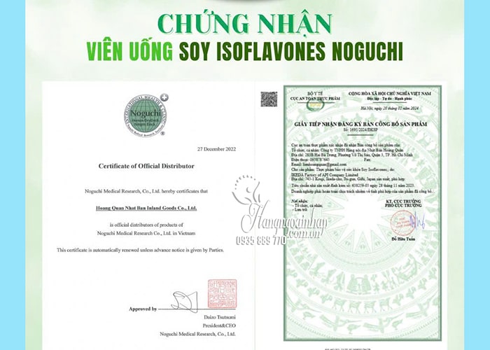 Viên uống Soy Isoflavones Noguchi 90 viên của Nhật Bản  48
