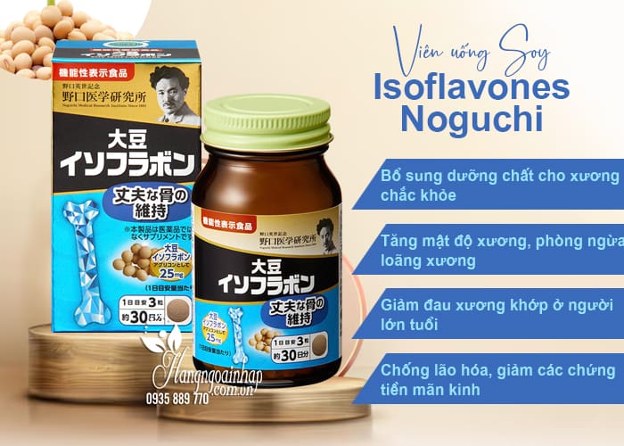 Viên uống Soy Isoflavones Noguchi 90 viên của Nhật Bản  46