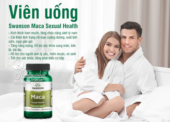 Viên uống Swanson Maca Sexual Health 500mg 60 viên của Mỹ 7