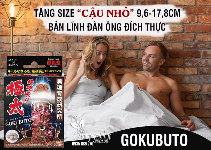 Thuốc hỗ trợ sinh lý nam Gokubuto hộp 60 viên của Nhật Bản 1