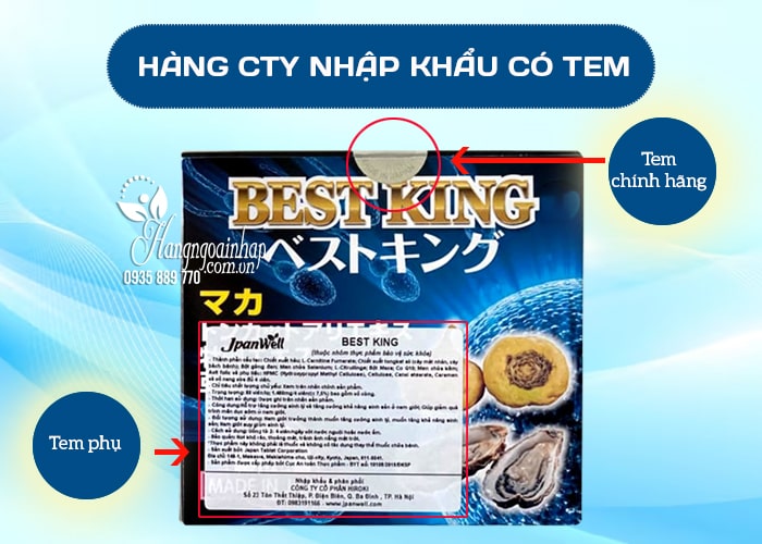 Viên hỗ trợ sinh lý Best King Jpanwell chính hãng