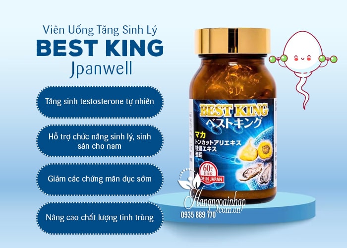 Viên uống tăng sinh lý Best King Jpanwell công dụng