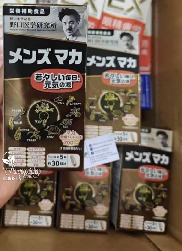 Viên uống tăng sinh lý nam Maca Noguchi 150 viên Nhật Bản 78