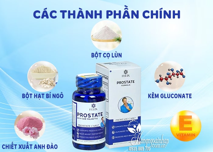 Viên uống tiền liệt tuyến Felix Prostate Formula 60 viên của Mỹ 45