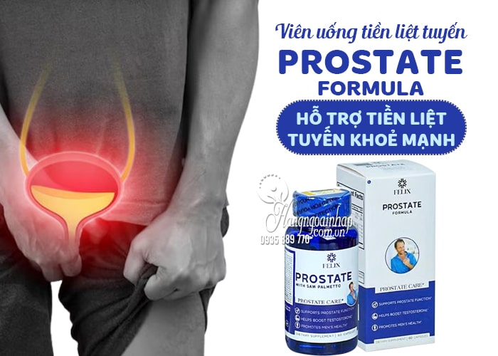 Viên uống tiền liệt tuyến Felix Prostate Formula 60 viên của Mỹ 12