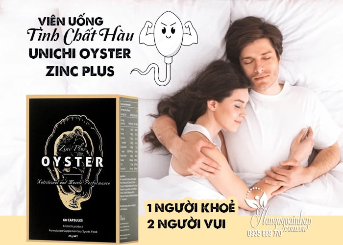 Viên uống tinh chất hàu Unichi Oyster Zinc Plus 60 viên của Úc 89
