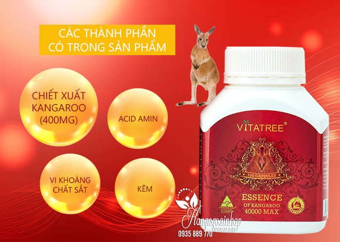 Viên uống Vitatree Essence Of Kangaroo 40000 Max 100 viên 5